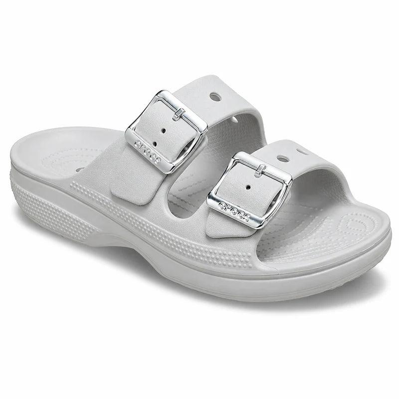 Metallic Buckle Saturday Sandal