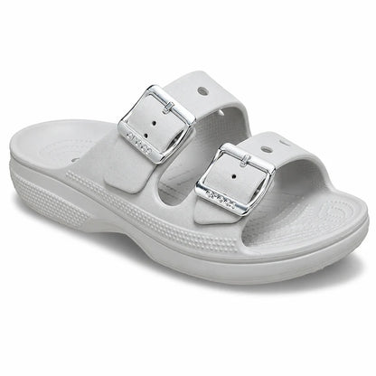 Metallic Buckle Saturday Sandal