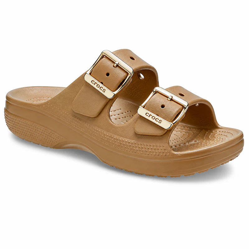 Metallic Buckle Saturday Sandal