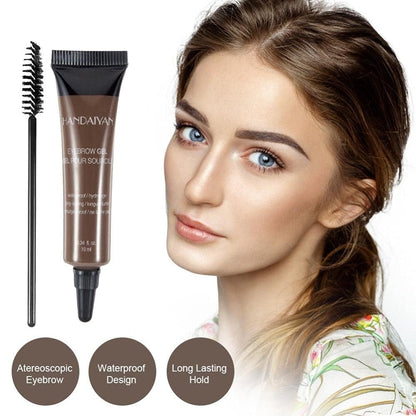 💕 Last Day Buy 1 Get 1 Free 💕Long-lasting Waterproof Smudge-proof Liquid Eyebrow Gel/Tint(With Free Brush)