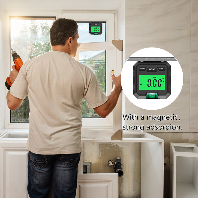 3-In-1 Digital Inclinometer Angle Finder Gauge