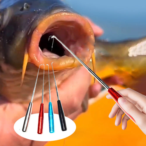 Fishing Metal Hook Remover with Clear Storage Tube