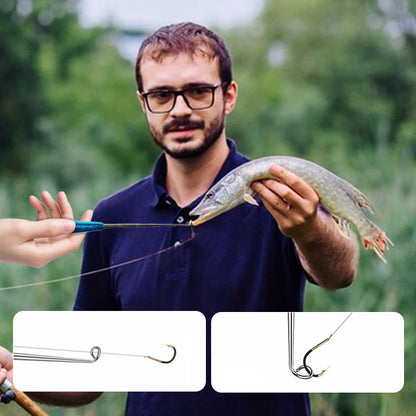 Fishing Metal Hook Remover with Clear Storage Tube