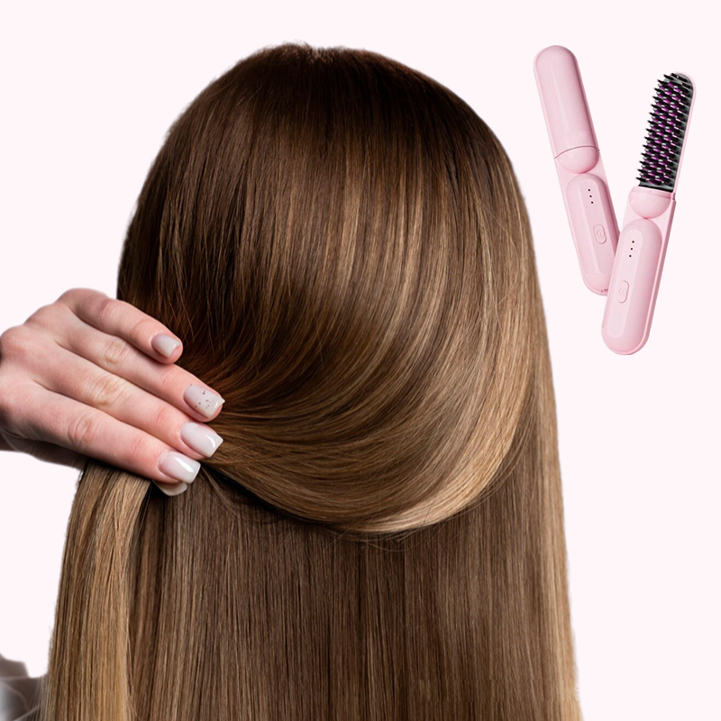 Straight & Curly Hair Straightening Comb