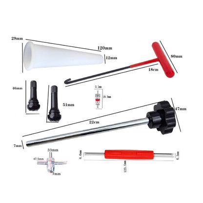 ✨🔥Quick Change Car Tire Valve Tool Kit