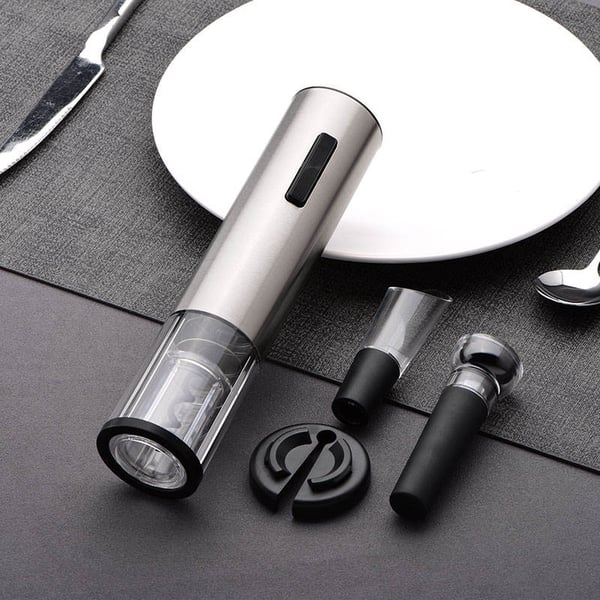🍾 50% OFF! 🍷 Cordless Electric Corkscrew Set – USB Rechargeable, Automatic Rotation & Ergonomic Design for Gifts ✨